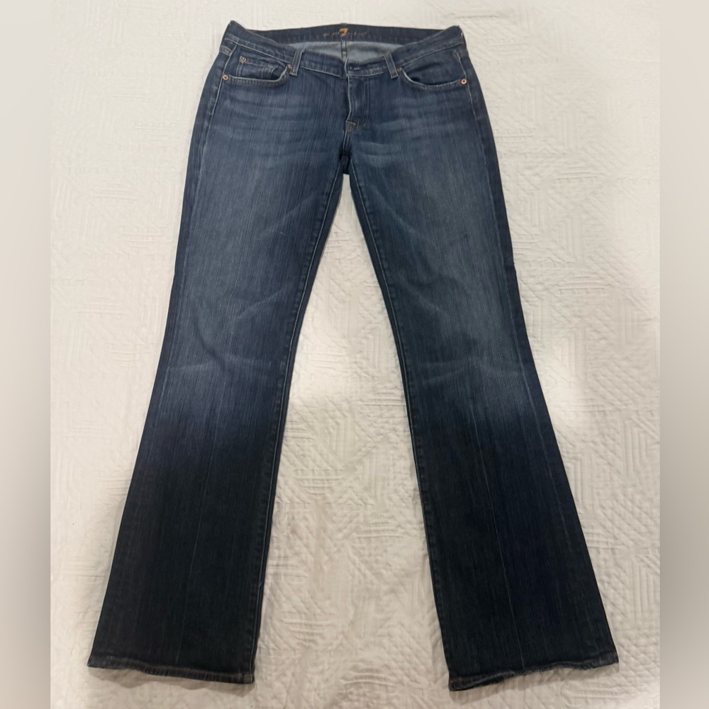 7 for All Mankind Dark Blue Women's Bootcut Jeans